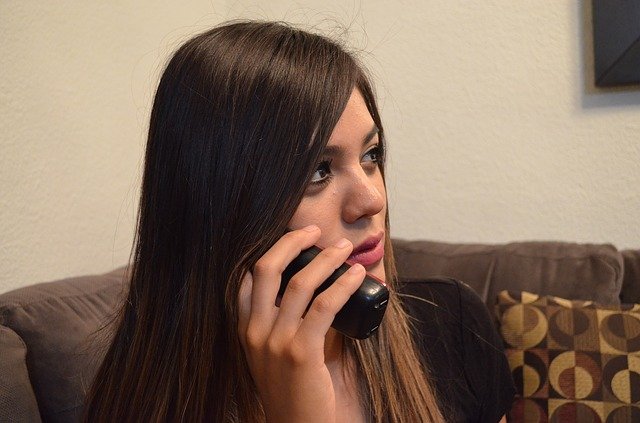on the phone